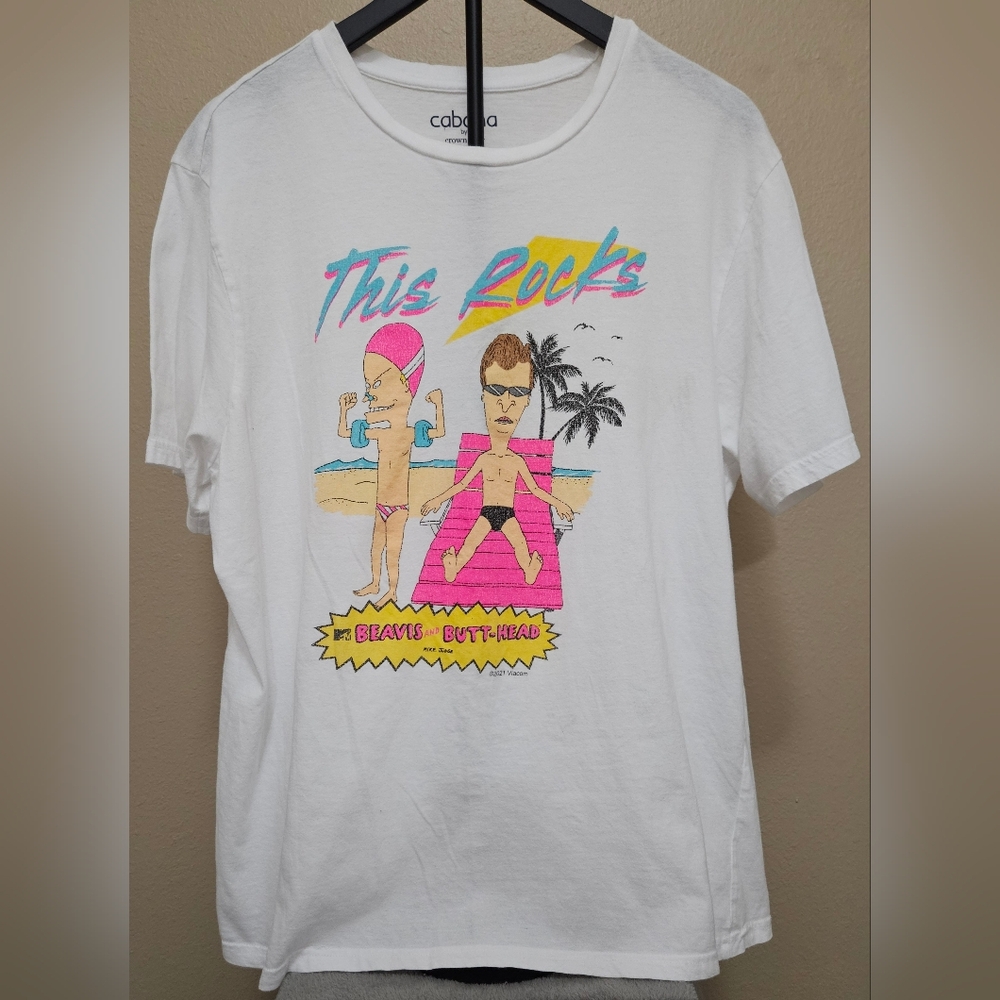 Men's Large Bevis and Butthead Tshirt